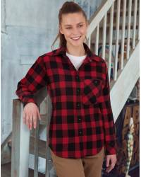 Classic Flannel Plaid Shirt L/S, Women's